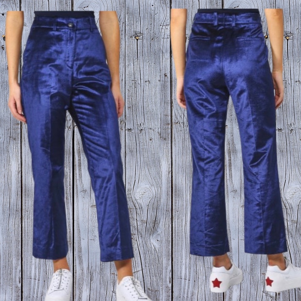 rag & bone crop velvet trouser. Size 12. NWT - Picture 2 of 10